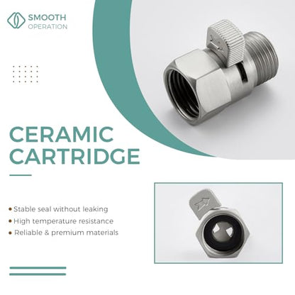 Aomasi Shower Head Flow Restrictor for Home Bathroom, Brushed Nickel - color: Brushed Nickel