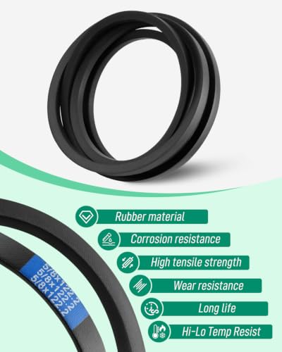 60" Deck Belt Fit for John Deere 1023E 1025R 1026R Mowers, LVU21854 V-Belt