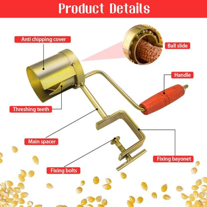 2Pcs Manual Hand Crank Corn Thresher Sheller - color: 2Pcs