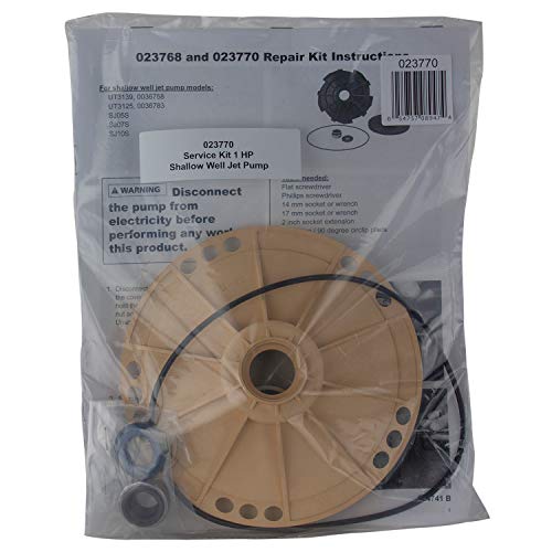 Service Kit for 1 HP Shallow Well Jet Pump, Model 023770 - size: 1 HP