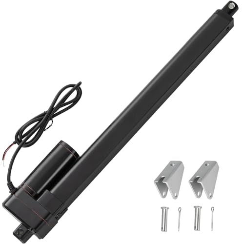 JQDML 14 Inch Stroke Linear Actuator 12V 440 lbs Heavy Duty IP65 Waterproof - size: 14"