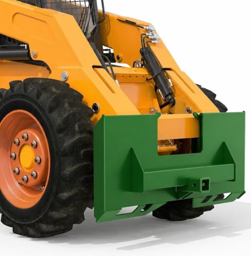 Skid Steer Quick Attach Plate, 1/4 Inch, 3000 LBS, 2-Inch Hitch - color: Green