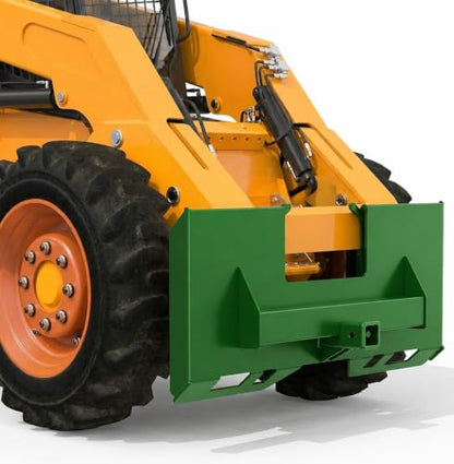 Skid Steer Quick Attach Plate, 1/4 Inch, 3000 LBS, 2-Inch Hitch - color: Green