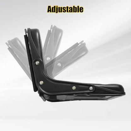 Universal Forklift Seat, Adjustable Tractor Suspension Seat Scratch-Resistant PVC Construction for Excavator Backhoe