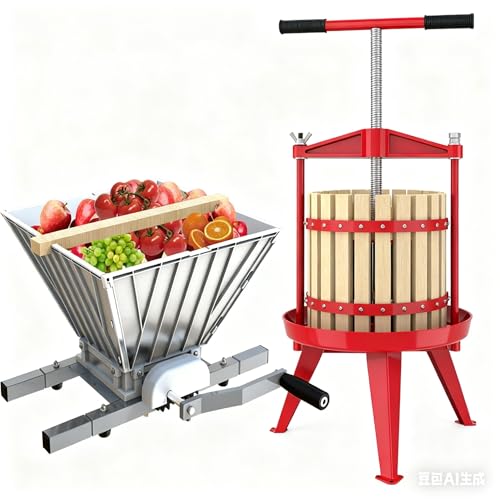 3.17 Gallon/12L-T Handle fruit press with apple crusher