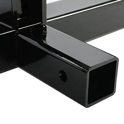 KUAFU 3 Point Hitch Receiver 2" Tractor Drawbar Compatible with Category 1 Tractors w/Suitcase Weight Brackets