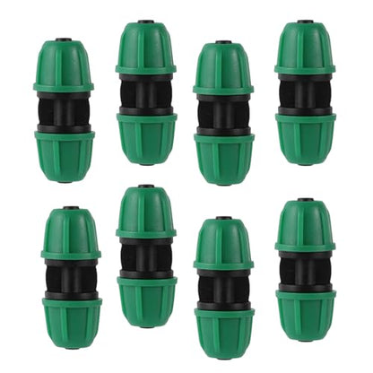 25Pcs 1/4 inch Drip Irrigation Coupling Fittings,Green - color: Green-Coupling