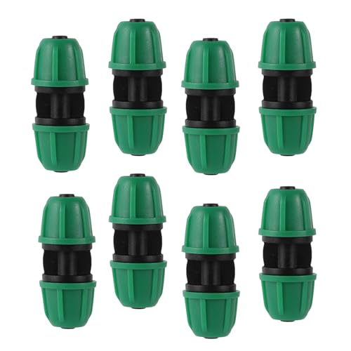 25Pcs 1/4 inch Drip Irrigation Coupling Fittings,Green - color: Green-Coupling