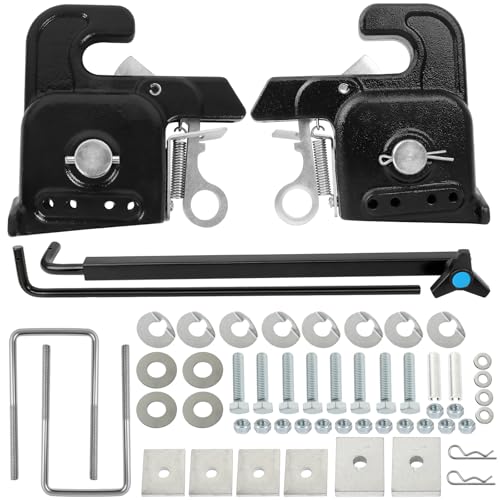 Quick Hitch System, Fit for Category 2 Tractors, Plough, Harrow, Cultivator, Seeder, lrrigation System, Fertilizer Spreader, Sprayer, Mowers, Bush Hogs, OE 102ST (Black) - color: Black