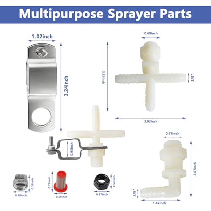 Spray Boom Repair Kit Sprayer Parts Including 8001-VS Tips Screens Clamps