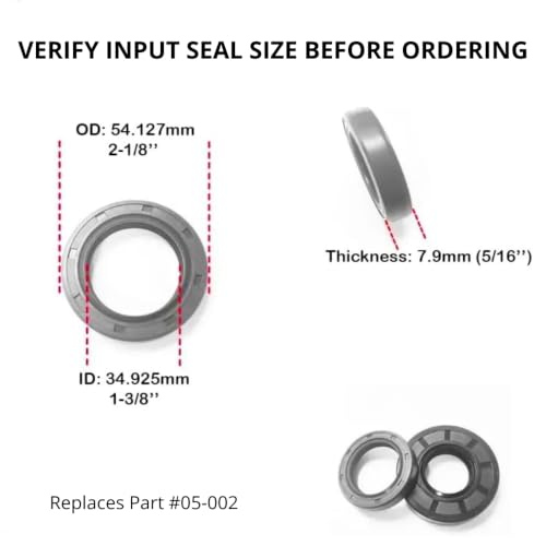 Rotary Cutter Gearbox Seal Set 40HP & 50 HP - Includes 1 Each Input & Output Seals