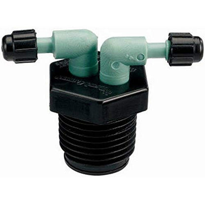 Orbit 67035 Drip Irrigation 2-Port Manifold MPT ((2-Pack) 2 Port Manifold) - size: (2-Pack) 2-Port Manifold