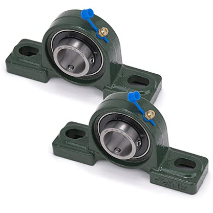 XIKE 2 Pcs UCP205 Bore 25 mm Pillow Block Mounted Ball Bearings. - size: UCP205 Bore 1"