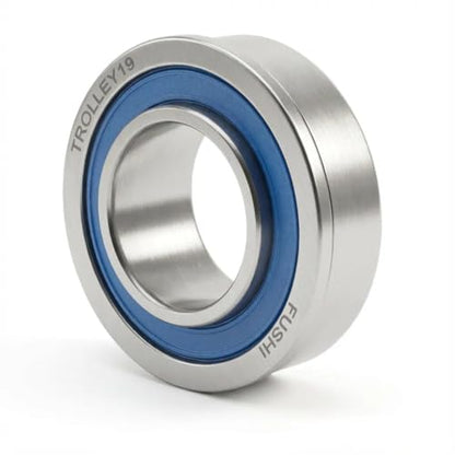 4 Pcs Blue Sealed Flanged Ball Bearings ID 3/4" x OD 1-3/8", Applicable Lawn Mower, Wheelbarrows, Carts & Hand Trucks Wheel Alternative to 532009040, AM118315, AM127304, 10513, 251210 Etc