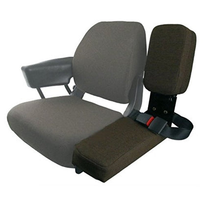 Side Kick Seat, Dark Brown Fabric Fits John Deere 4230 Tractor