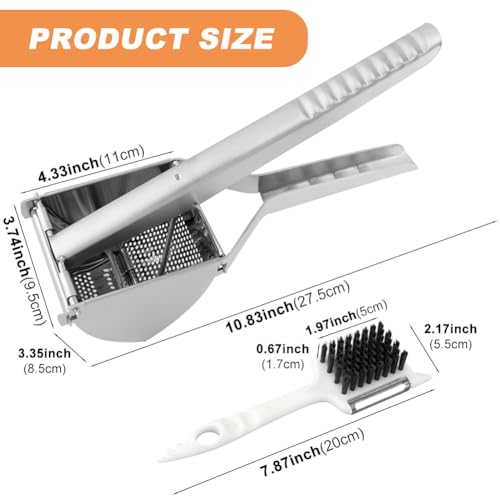Heavy Duty Potato Ricer Stainless Steel Potato Masher