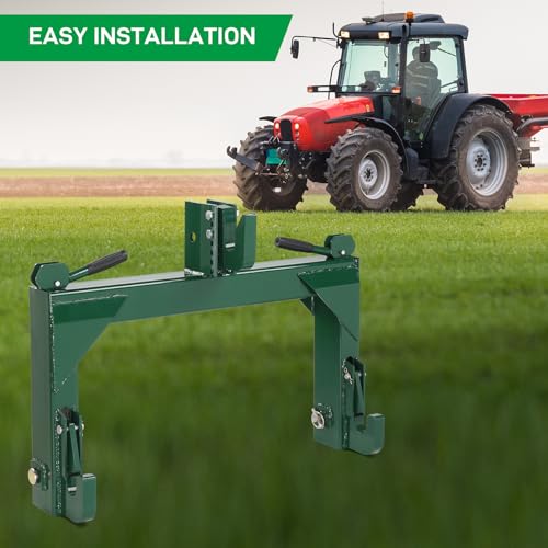 3 Point Quick Hitch Receiver 3000 lbs 3-Pt Attachments - color: Green