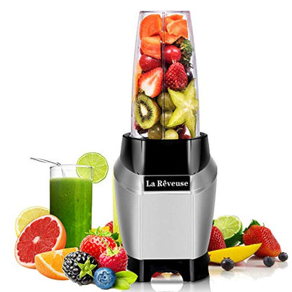 La Reveuse 1000W Power Blender For Smoothies, Shakes, Frozen Drinks, Silver - color: Silver