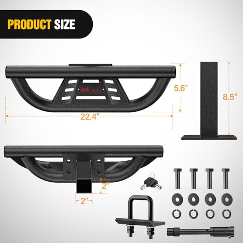 Nilight Drop Hitch Step 2" Receiver Universal for Pickups Trucks SUVs ATVs - color: Hitch Step Drop