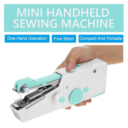 Handheld Sewing Machine for Beginners, Mini Sewing Machine for Quick Stitching with Sewing Kits Suitable for Home,Travel,DIY