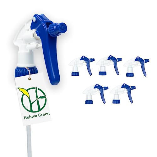 Heluva Green Spray Bottle Nozzle Replacement Tops, Blue 6 Pack - color: Blue, size: 6 Pack