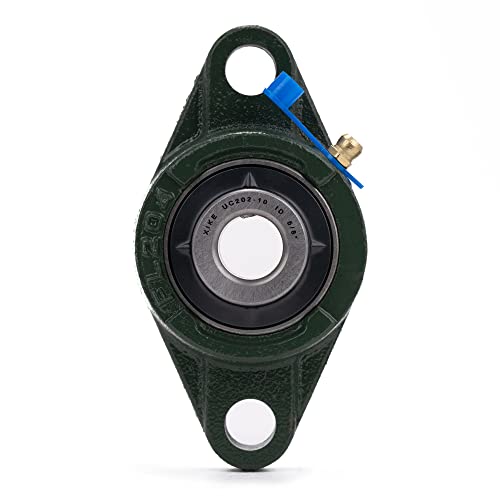 XIKE 2 Pcs UCFL202-10 Bore 5/8" Pillow Block Flange Mounted Ball Bearings. - size: UCFL202-10 Bore 5/8"
