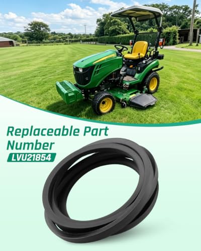 60" Deck Belt Fit for John Deere 1023E 1025R 1026R Mowers, LVU21854 V-Belt