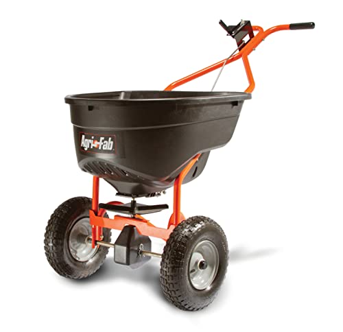 Agri-Fab Push Broadcast Spreader, 130-lb Capacity & 110-130 lb. Spreader Grate Kit