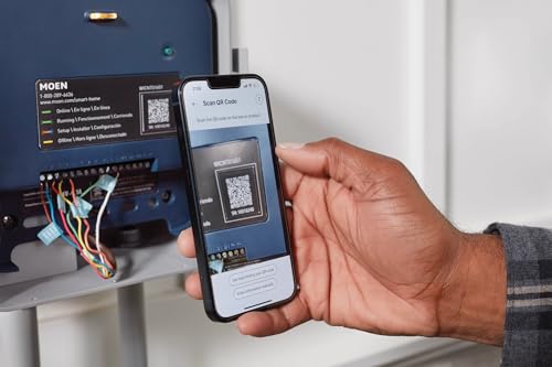 Moen 8-Zone Smart Sprinkler Controller, Wi-Fi Connectible Smart Irrigation System with Automatic Water Timer, WICNT008G1USA