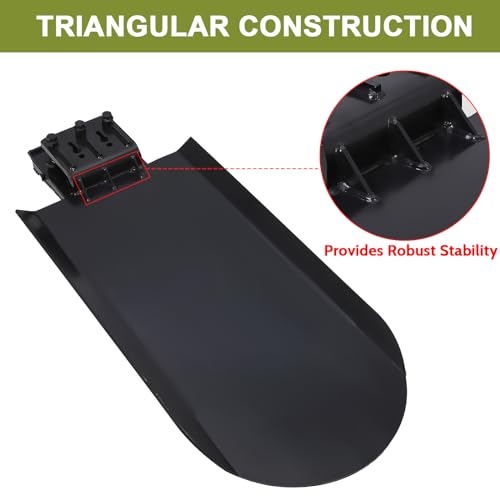 Clamp On Quick Spade with Integrated Chain Hook, Attachment for Skid Steer, Tractor Bucket & Pallet Fork, Perfect for Trenches Stump Removal