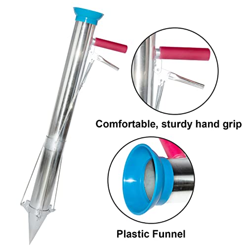 AIWFL Seedling Transplanter Long Handled Bulb Planter Tools Stainless Steel - size: Single Handle