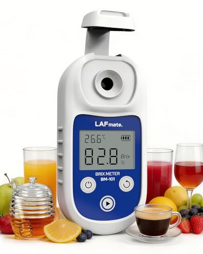 Brix Refractometer 0-95% ±0.2%, Digital Refractometer with ATC, IP65 Brix Meter for Honey,Juice, Wine & Home Brewing,BM-101 - size: 0-95% Brix