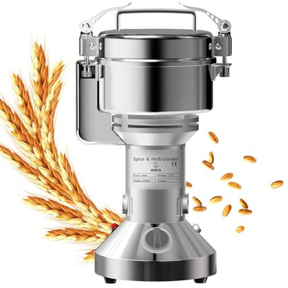 Electric Grain Mill 550g Home Flour Mill for Wheat Rice Corn Herbs Spices - size: 550g