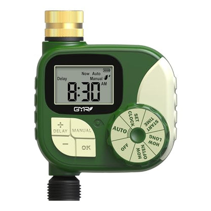Hose Timer Water Timer for Garden Hose, Irrigation Timers with Brass Swivel - color: Brass-1 Outlet
