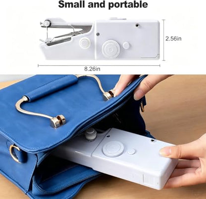Handheld Sewing Machine, Mini Sewing Machine with Sewing Accessories, Electric Portable Stitch Tool for Beginners, DIY, Home
