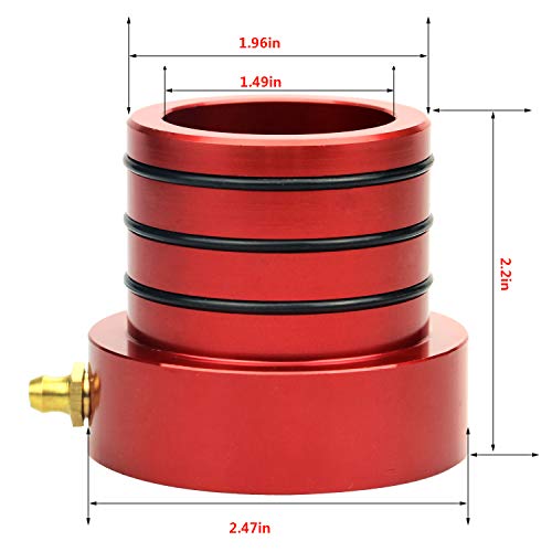 Axle Tube Seal Pair MG21103 Front Outer Axle Seals Dana 30/44 for Jeep JKUR Jeep Wrangler YJ JK TJ XJ ZJ MJ 2PCS-Red - color: red