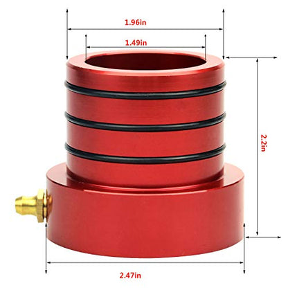 Axle Tube Seal Pair MG21103 Front Outer Axle Seals Dana 30/44 for Jeep JKUR Jeep Wrangler YJ JK TJ XJ ZJ MJ 2PCS-Red - color: red