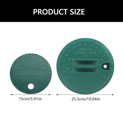 Green Valves Box Covers Lid For Round Sprinkler Systems Irrigation Control Garden Parks Public Industrial Use