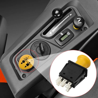 725-04258 Mower Clutch PTO Switch, 7 Terminals, Upgrade Blade Clutch Switch Fit for MTD Troy-Bilt Craftsman Cub Cadet Lawn Tractor LT1018 LT1022 LT1024 LT1042 LT1045 LT1046 LT1050 - color: 725-04258
