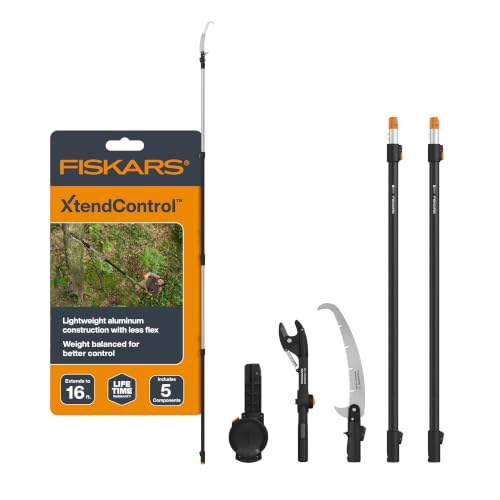 Fiskars 4-16 Ft XtendControl Extendable Pole Saw & Tree Pruner Modular Set - style: 16' Pruner Saw Kit