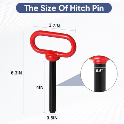 Universal Heavy Duty Zero Turn Trailer Hitch, 1/2" Hitch Pin Included - size: Lawn Mower Hitch