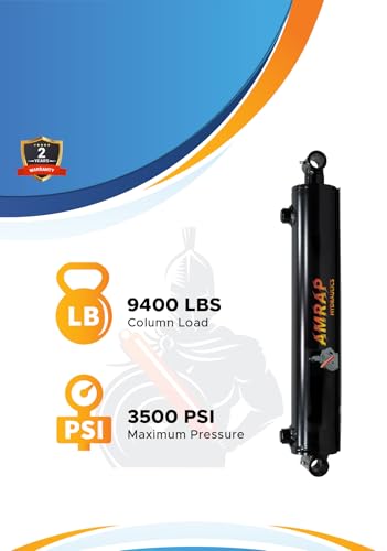 2x19.75 Hydraulic Cylinder - 2" Bore 19.75" Stroke Double Acting Welded Cross Tube Hydraulic Cylinder 3500 PSI Retracted: 26.375, Extended: 46.125, SAE#6 - size: 2x19.75