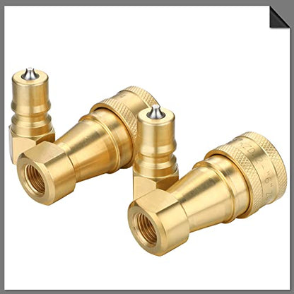 Vinsot 6 Set 2 Set 1/4" Quick Disconnect Coupler Valve for Carpet Cleaning