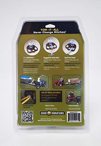 Hitchin' Post Plus Lawn Mower Connector - Multi-Purpose - 3 Way Hitch Plate