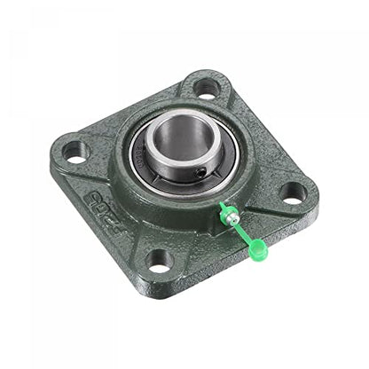 uxcell UCF205 Flange Block Bearings 25mm Bore Cast Iron Bearing Unit Set - size: 25mm