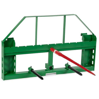 Titan Attachments Standard Series Pallet Fork Frame (43" Main Spear + 17.5" Stabilizers) - size: 43" Main Spear + 17.5" Stabilizers
