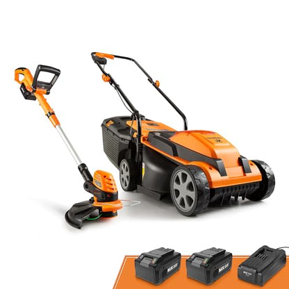 LawnMaster 20VMWGT 24V Max 13'' Lawn Mower & 10'' Grass Trimmer Combo