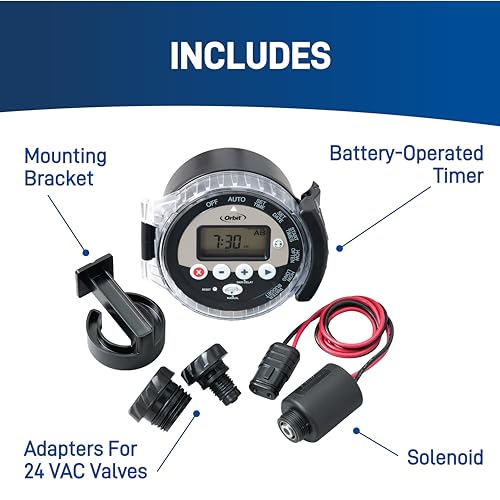 Orbit 57865 Outdoor Battery-Powered Water Sprinkler Controller