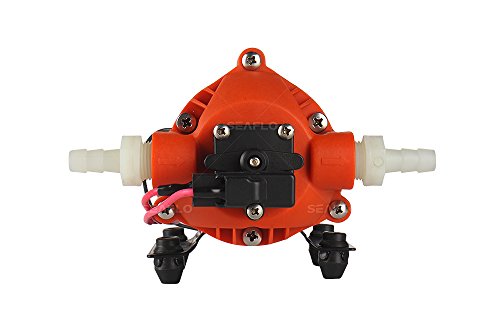 SEAFLO 31 Series DC Diaphragm Water Pump 24V 1.8GPM 160PSI, Black