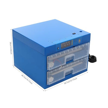 128 Eggs Incubator, Fully Automatic Egg Hatcher with LED Display & Automatic Egg Turning, Digital Poultry Hatcher for Chicken, Duck, Goose, Quail, Peacock Eggs (128) - size: 128